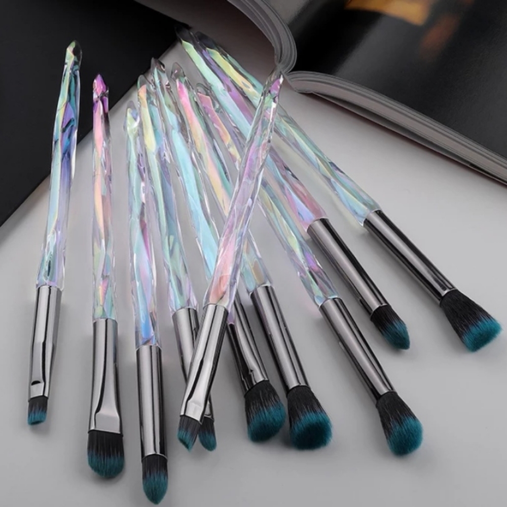 10 piece eye makeup brush set